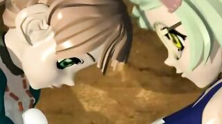 3D Hentai Battle with Monster and Sexy Tits - Anime Porn