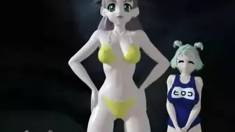 3D Hentai Battle with Monster and Sexy Tits - Anime Porn