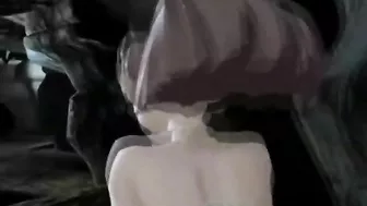 3D Hentai Battle with Monster and Sexy Tits - Anime Porn