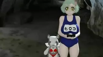 3D Hentai Battle with Monster and Sexy Tits - Anime Porn