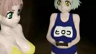 3D Hentai Battle with Monster and Sexy Tits - Anime Porn