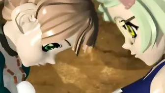 3D Hentai Battle with Monster and Sexy Tits - Anime Porn