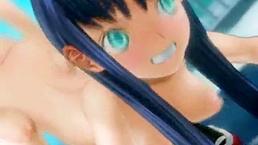 3D Anime Cutie Gets Hard Fucked by Shemale Hentai