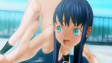 3D Anime Cutie Gets Hard Fucked by Shemale Hentai