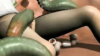 Hentai Schoolgirl Gets Fucked by Tentacles and Monster in 3D Porn