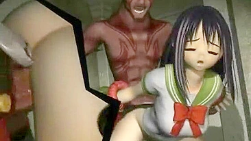 Hentai Schoolgirl Gets Fucked by Tentacles and Monster in 3D Porn