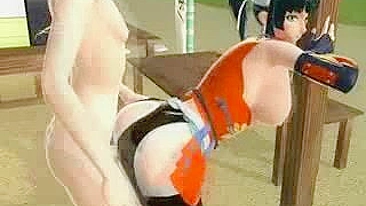 Shemale 3D Hentai Japanese Poked and Cummed in the Ass