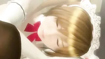 Shemale Maid Tittyfucked and Pussy Fucked in 3D Hentai