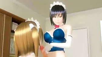 Shemale Maid Tittyfucked and Pussy Fucked in 3D Hentai