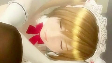 Shemale Maid Tittyfucked and Pussy Fucked in 3D Hentai