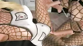 Shemale 3D Hentai with Big Tits Hard Drilled Pussy in the Kitchen