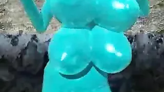 3d Hentai Shemale with Four Boobs Fucks Bondage Animated Girl