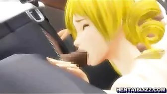 Self-Masturbation and Tittyfucking with Sexy 3D Hentai Anime