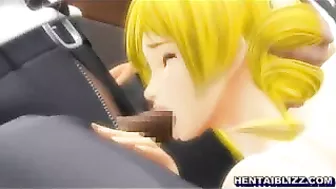 Self-Masturbation and Tittyfucking with Sexy 3D Hentai Anime