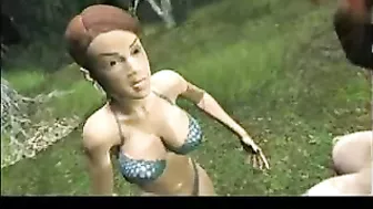 Lesbian Hentai Licking in Ghetto 3D