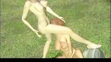 Lesbian Hentai Licking in Ghetto 3D