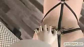 3D Hentai Captive Fucked by Shemale Doggystyle Anime