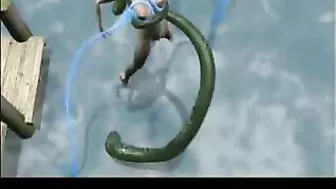 Slut Fucked by Snake Monster in 3D Animated Hentai