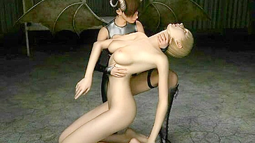 Shemale 3D Hentai Hard Tittyfucked and Facial Cumshot