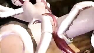 Cute Girl Gets Tentacle Sex in 3D Animation