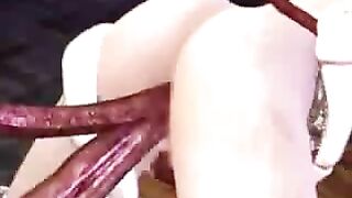 Cute Girl Gets Tentacle Sex in 3D Animation