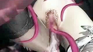 Tentacle Poked All Holes in Sexy 3D Hentai Anime