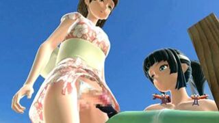 Japanese Shemale Gets Handjob and Cumshot in 3D Hentai Anime