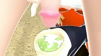 Japanese Shemale Gets Handjob and Cumshot in 3D Hentai Anime