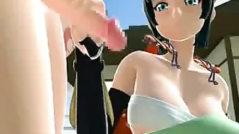 Japanese Shemale Gets Handjob and Cumshot in 3D Hentai Anime
