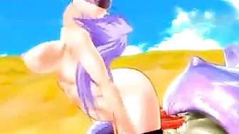 Ass-Licking Hentai Girl Gets Fucked by Monster in 3D