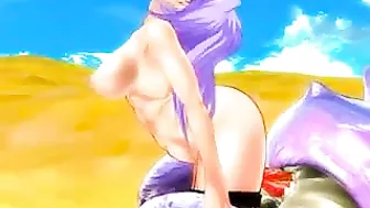 Ass-Licking Hentai Girl Gets Fucked by Monster in 3D