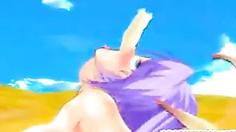 Ass-Licking Hentai Girl Gets Fucked by Monster in 3D