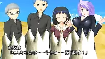 Ass-Licking Hentai Girl Gets Fucked by Monster in 3D