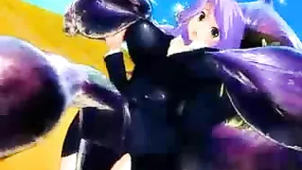 Ass-Licking Hentai Girl Gets Fucked by Monster in 3D