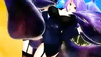 Ass-Licking Hentai Girl Gets Fucked by Monster in 3D
