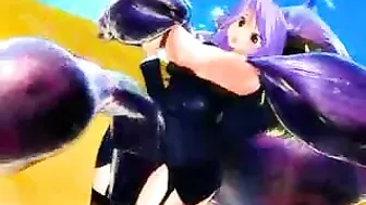 Ass-Licking Hentai Girl Gets Fucked by Monster in 3D