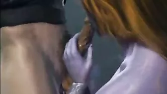 3D Hentai Girl Gets Hot Oral Sex from Big Cock Outdoors