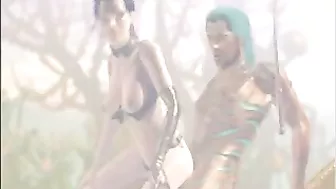 3D Hentai Girl Sucks and Rides Stiff Bigcock