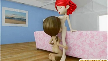 3D Hentai Shemale Cutie gets Hard Fucked in Oral Sex