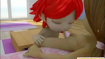 3D Hentai Shemale Cutie gets Hard Fucked in Oral Sex