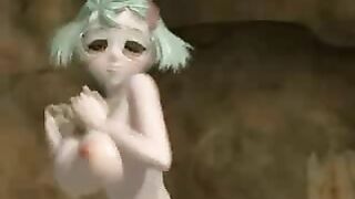 Double Penetration of Hentai Girl by Monster and Shemale Anime in 3D