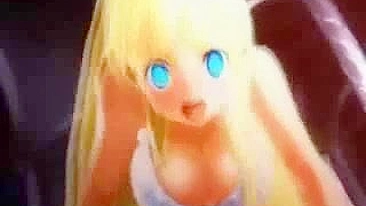 Futa with Huge Boobs Fucks in 3D Hentai