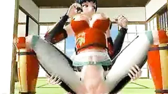 Japanese Shemale Rides Hot Dick in 3D Anime