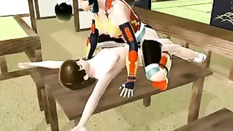 Japanese Shemale Rides Hot Dick in 3D Anime