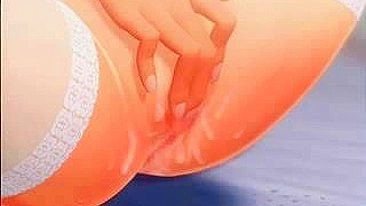 3D Hentai Bride Fingering Wet Pussy and Blowjob