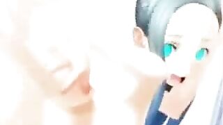 Busty futa shemale fucked from behind in 3D hentai sex