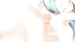 Busty futa shemale fucked from behind in 3D hentai sex