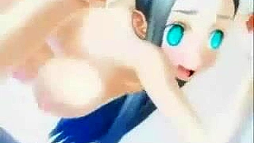 Busty futa shemale fucked from behind in 3D hentai sex