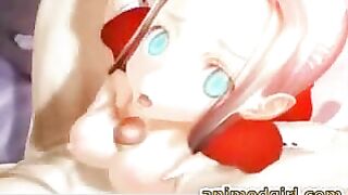Cute Maid Tittyfucked and Cummed on Face in 3D Hentai Anime