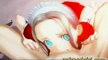 Cute Maid Tittyfucked and Cummed on Face in 3D Hentai Anime